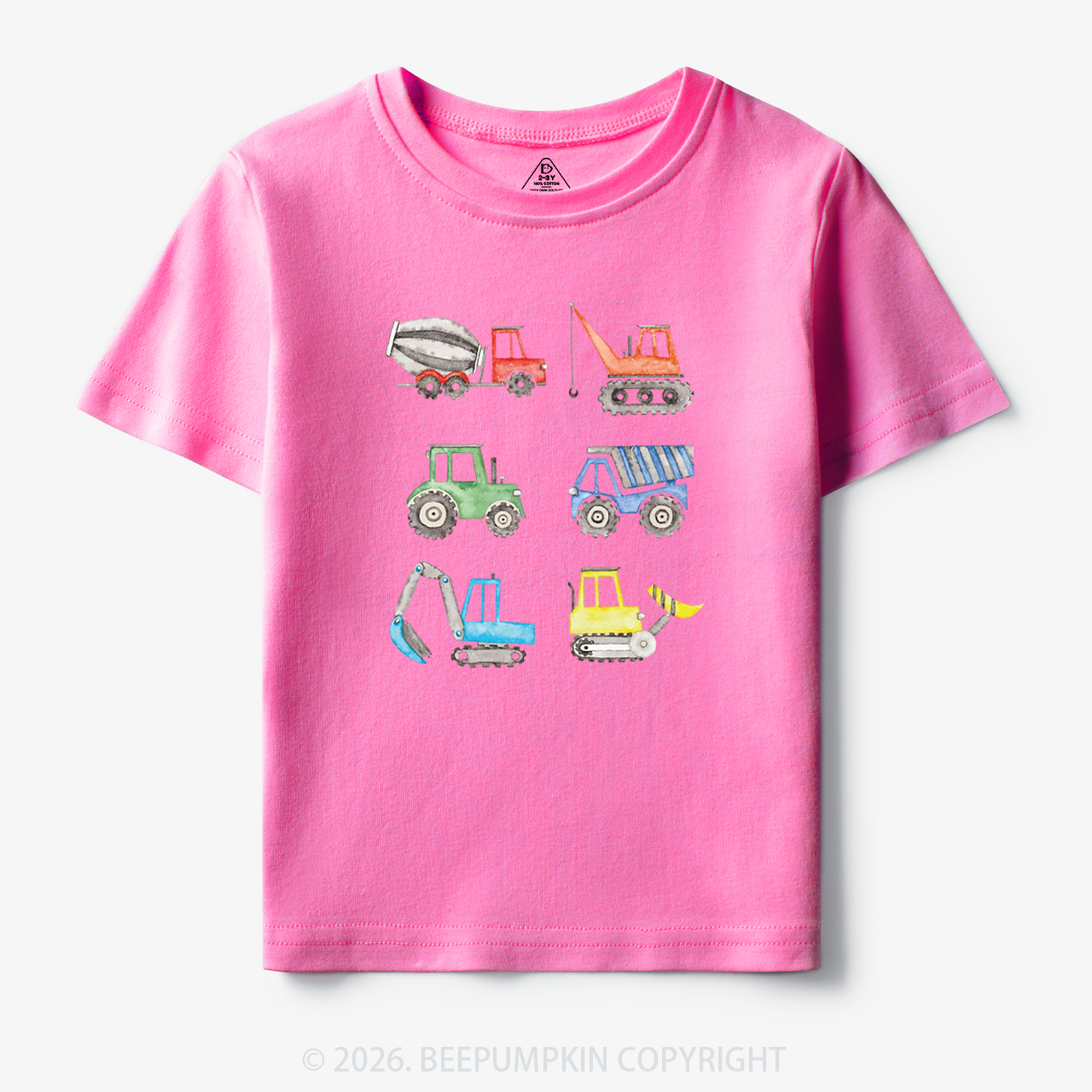 Truck Construction Excavator Toddler&Kid's Tees
