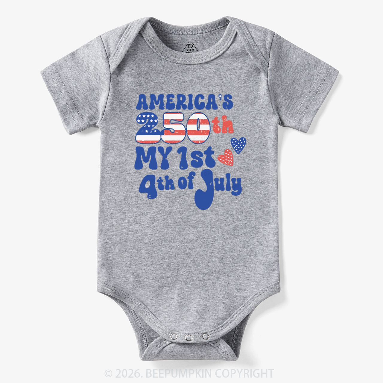 My First 4th of July America 250th Bodysuit