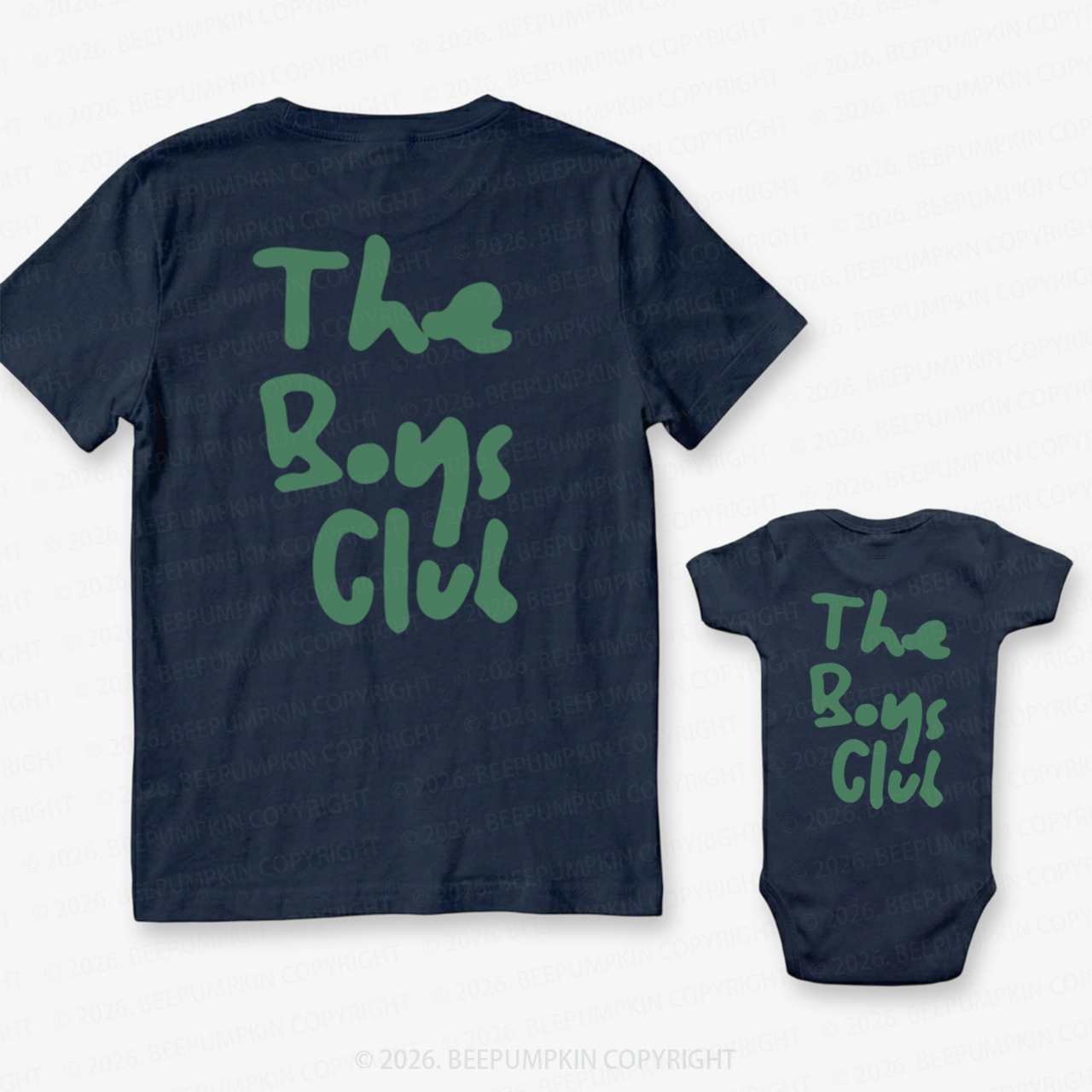The Boys Club Dad&Me Matching Shirts-Back Design