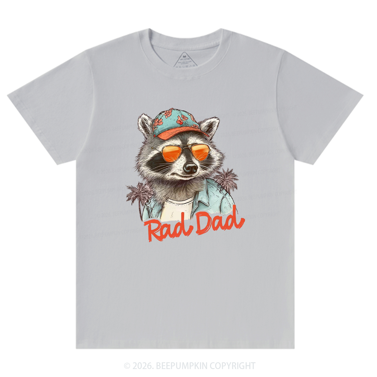 Retro Rad Dad Funny Raccoon T-Shirts