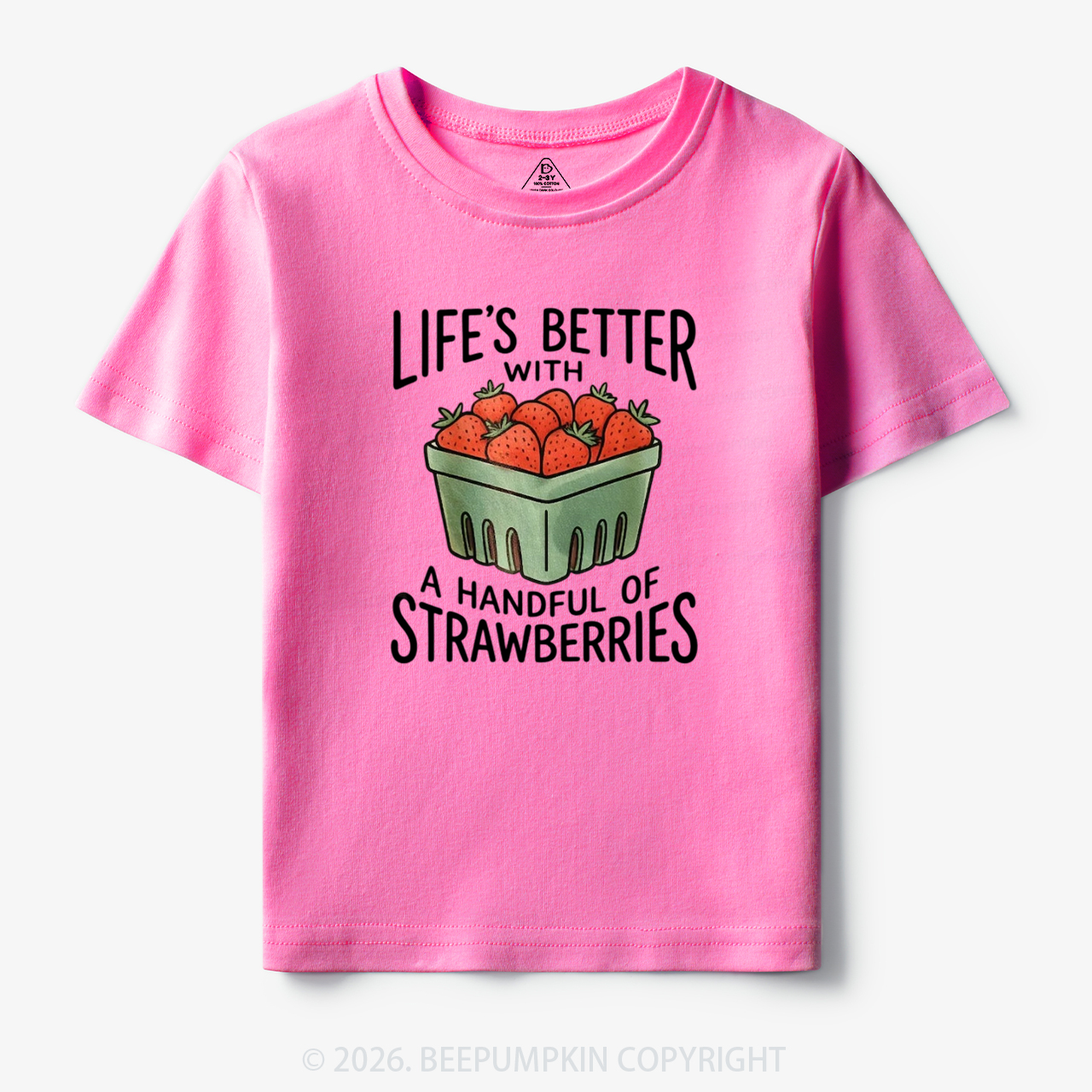 Life's Better With Strawberries Toddler&Kid's Tees