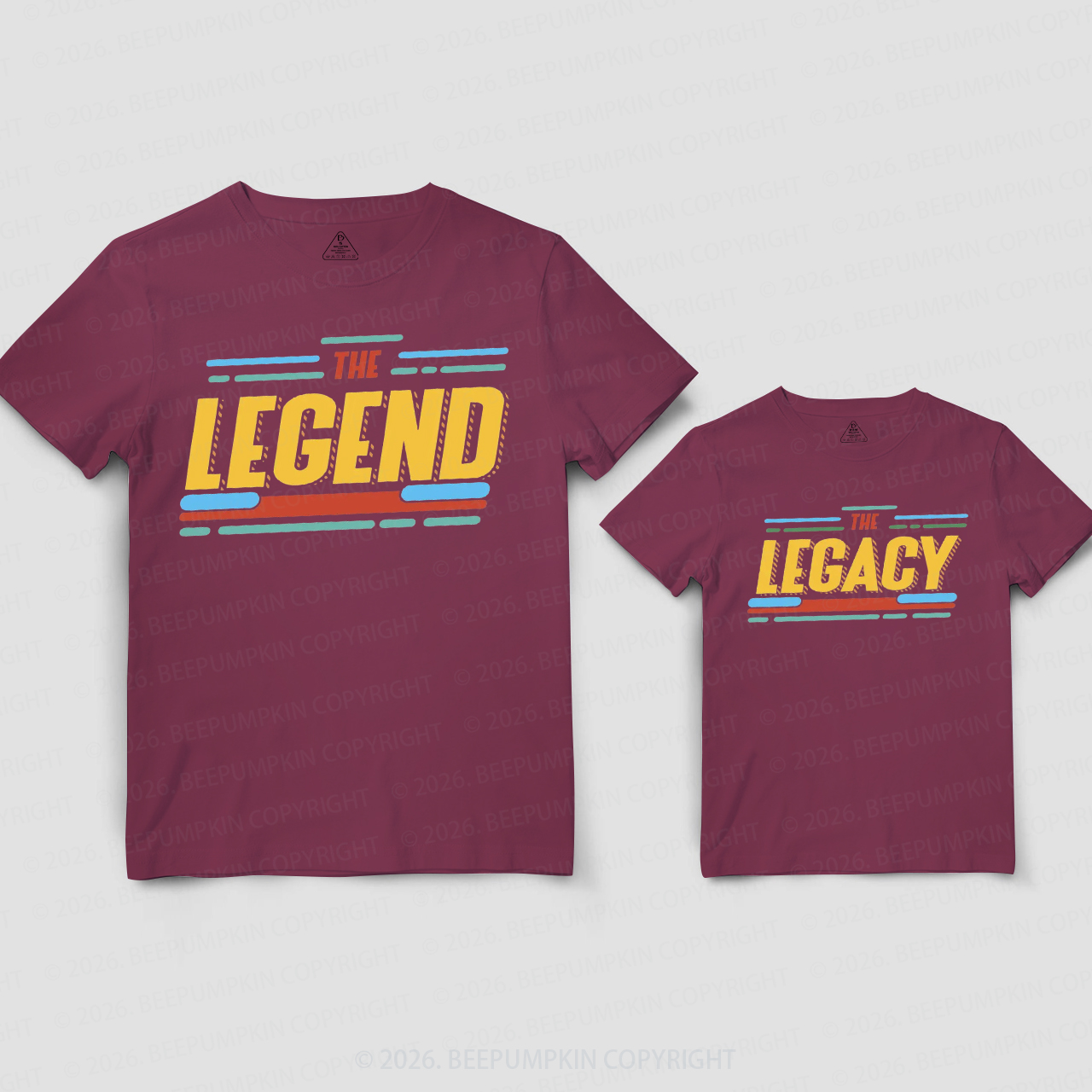 The Legend The Legacy Fathers Day Dad&Me Matching Shirts