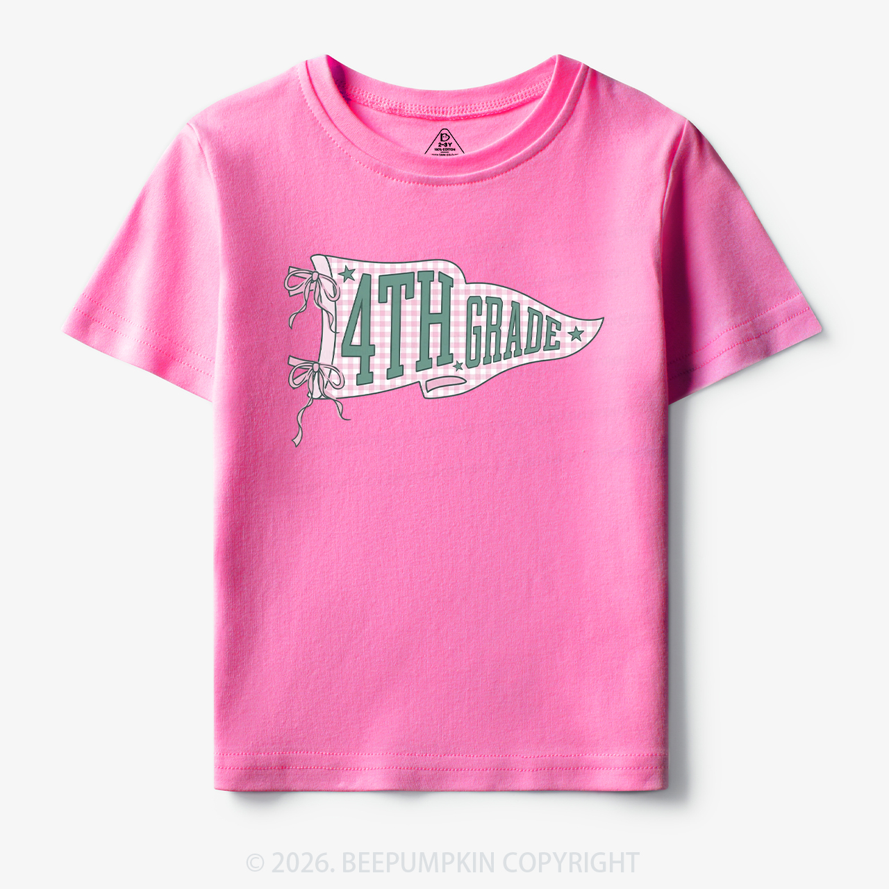 Personalized Pennant Grade Level Team Toddler&Kid's Tees