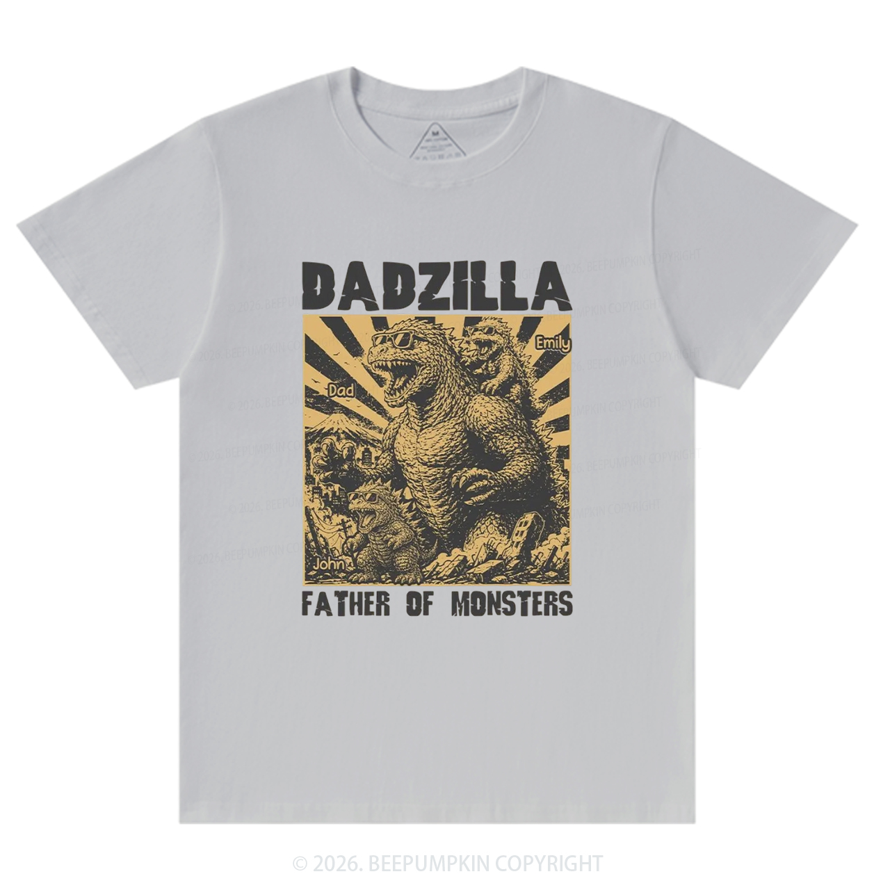 Personalized Dadzilla Father Of Monster T-Shirts