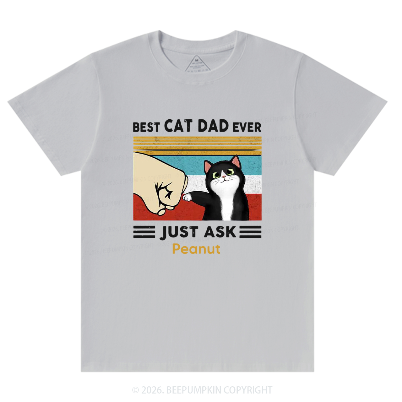 Personalized Best Cat Dad Ever T-Shirts