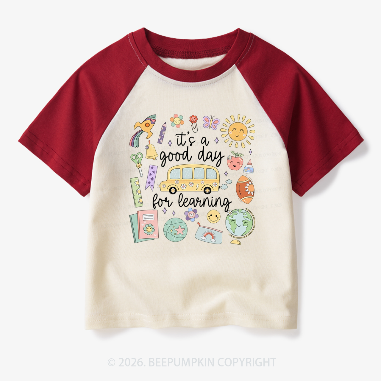 It's a Good Day for Learning Toddler&Kids Retro Raglan T-shirt