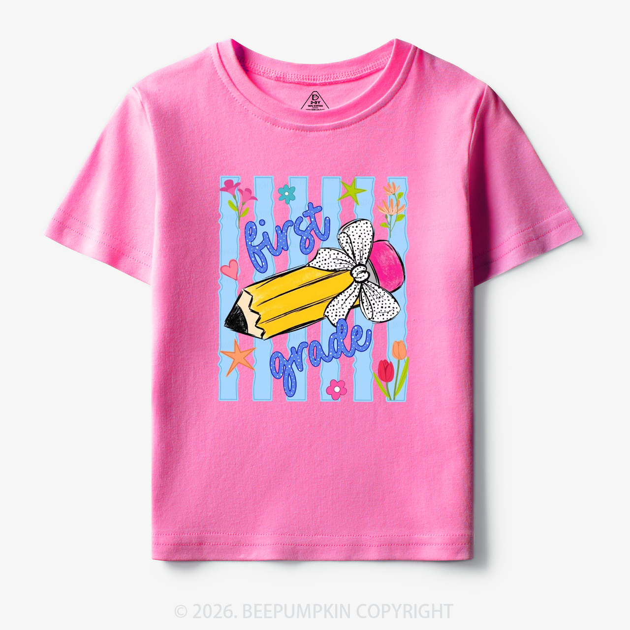 Striped Pencil Pre-K To Fifth Grade Toddler&Kid's Tees