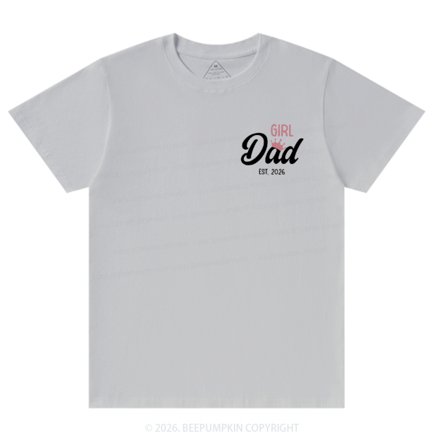Personalized Girl Dad Fathers Day T-Shirts