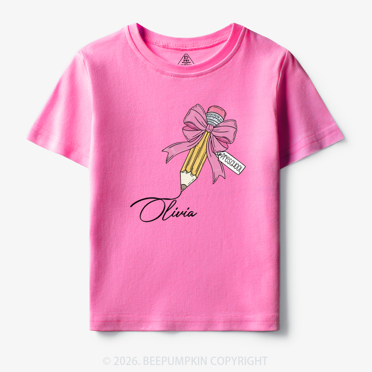 Personalized Preschool Back To School Toddler&Kid's Tees