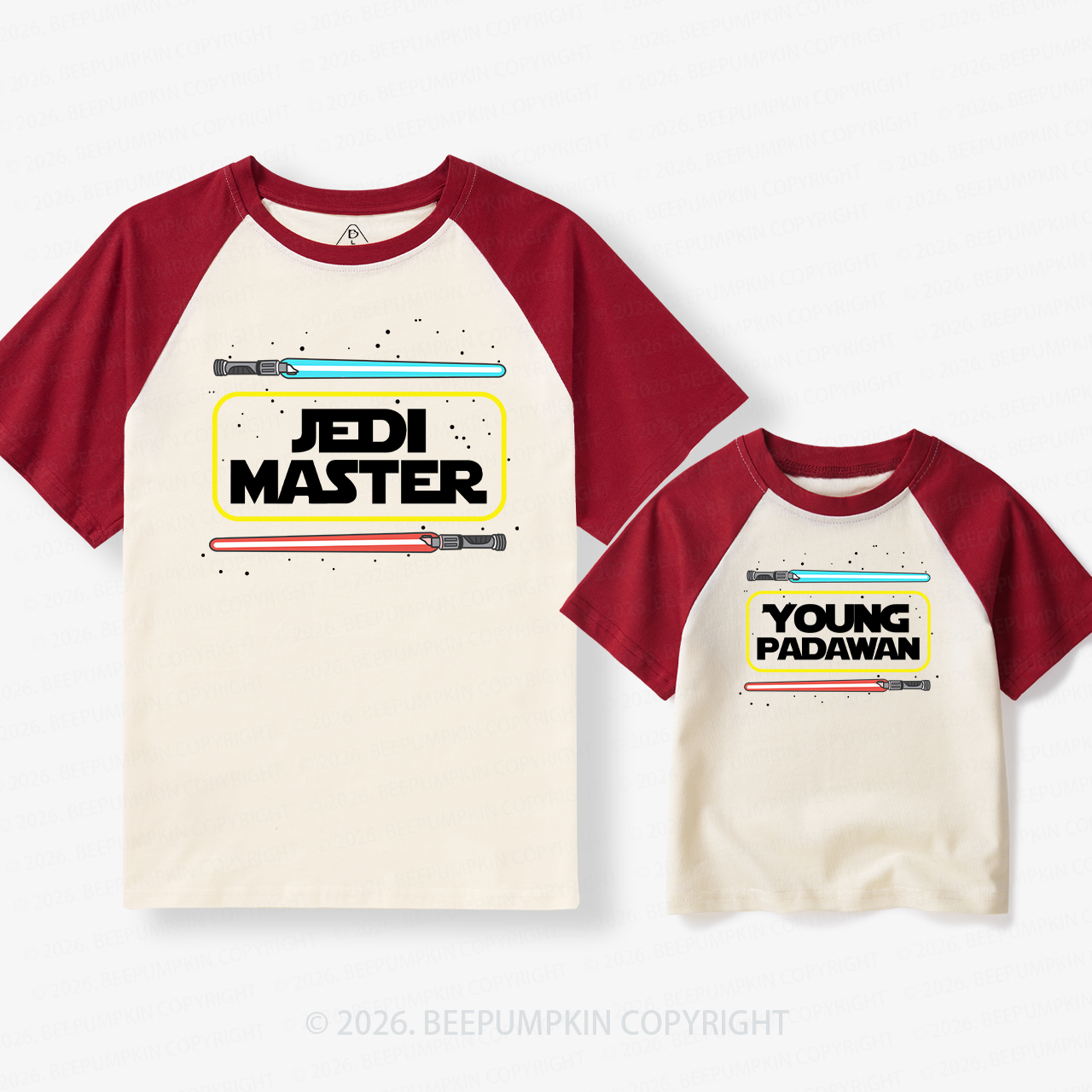 The Star Keeper Dad&Me Matching Retro Raglan T-shirt