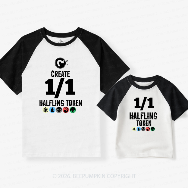 Magic The Gathering Dad & Me Matching Retro Raglan T-shirt