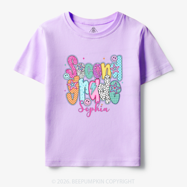 Personalized Retro Grade Back to School Toddler&Kid's Tees
