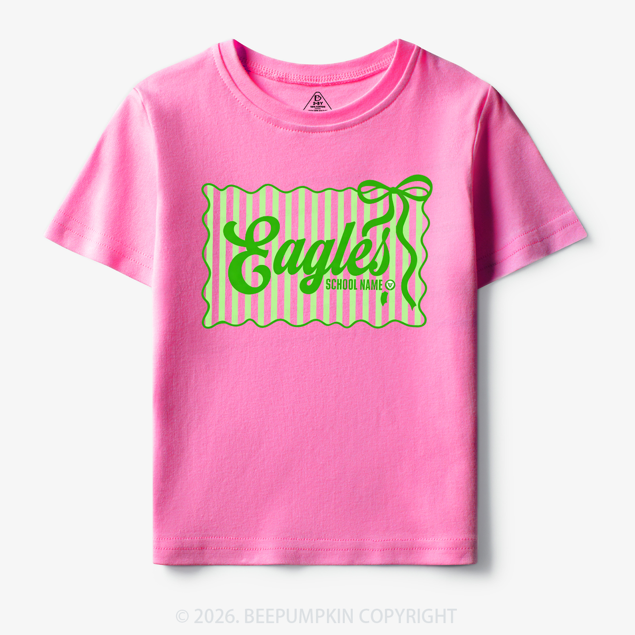 Personalized School Name Mascot Toddler&Kid's Tees