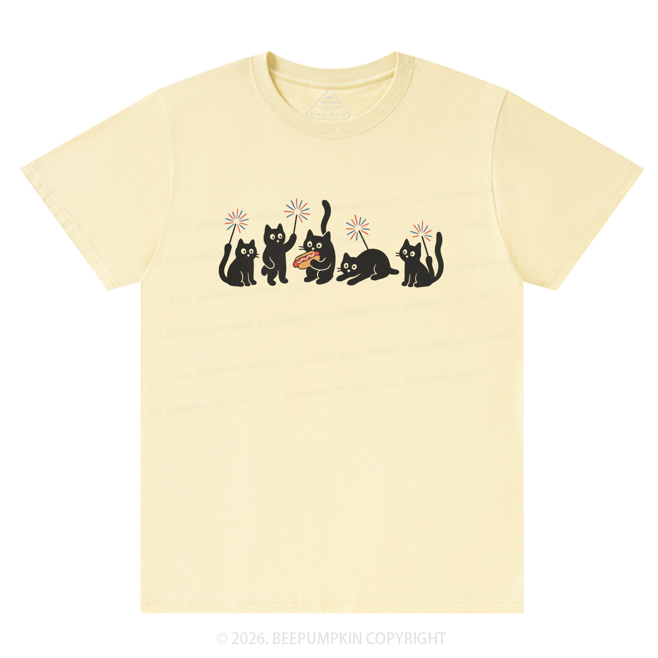 4th of July Funny Black Cats T-Shirts