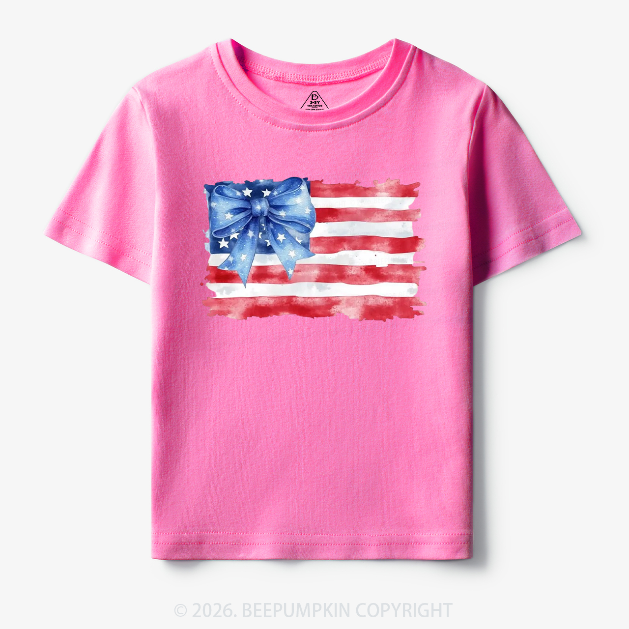 4th of July American Flag Toddler&Kid's Tees