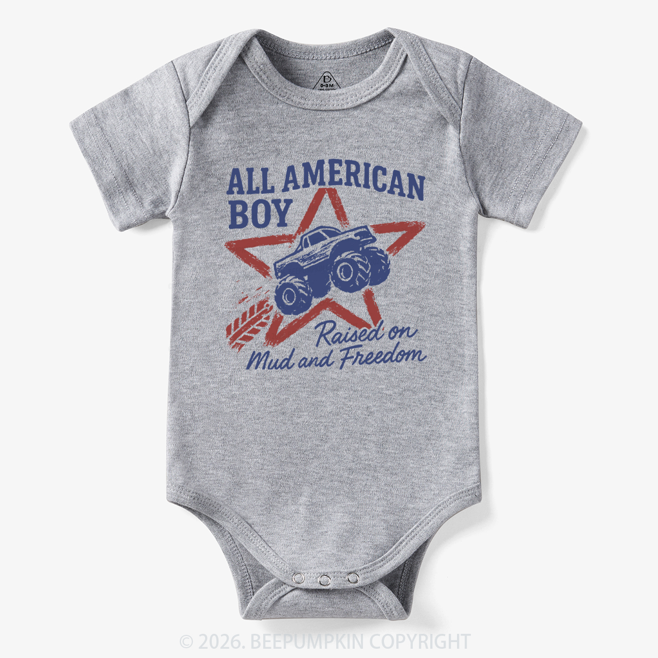 All American Boy Raised on Mud and Freedom Bodysuit