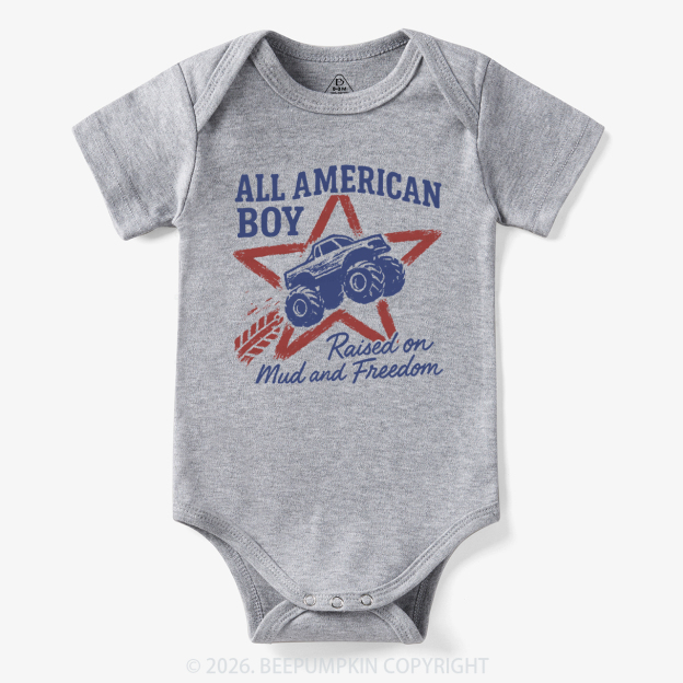 All American Boy Raised on Mud and Freedom Bodysuit