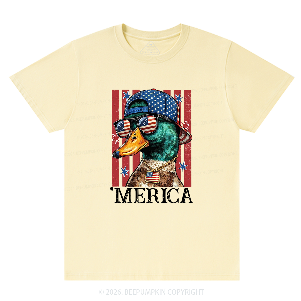 4th of July Funny Patriotic Merica Duck T-Shirts