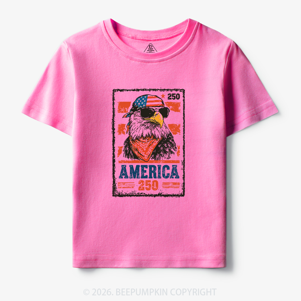 250th American Eagle 4th of July Toddler&Kid's Tees
