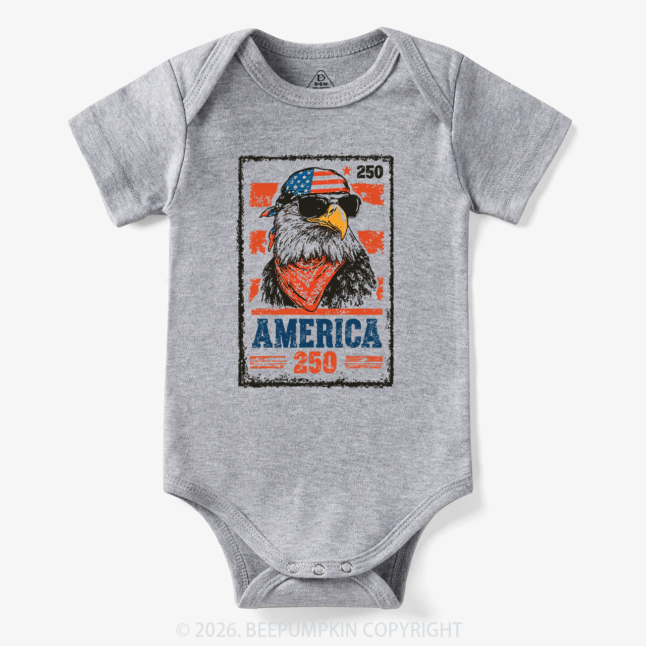 250th American Eagle 4th of July Bodysuit