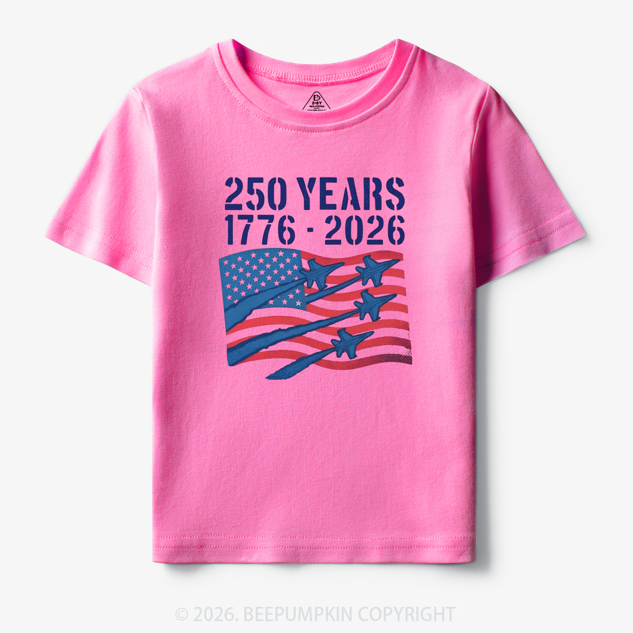 250 Years 1776-2026 America Patriotic Toddler&Kid's Tees
