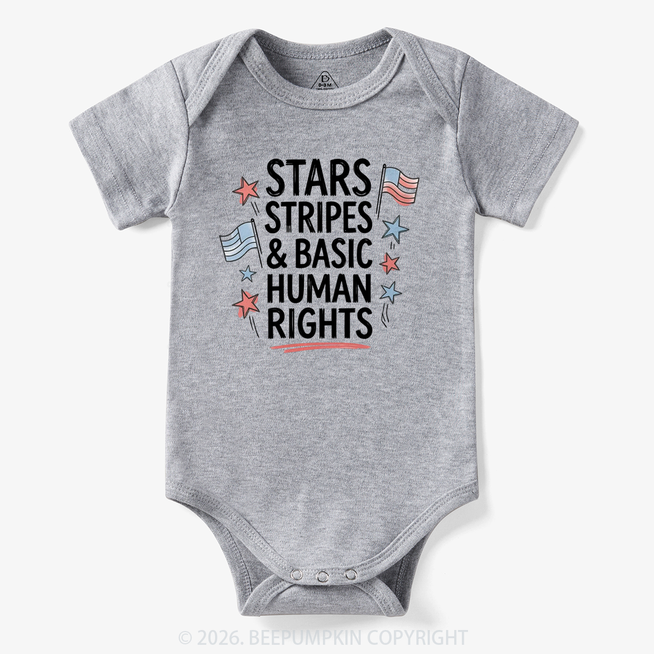 Stars Stripes Patriotic 4th Of July Bodysuit