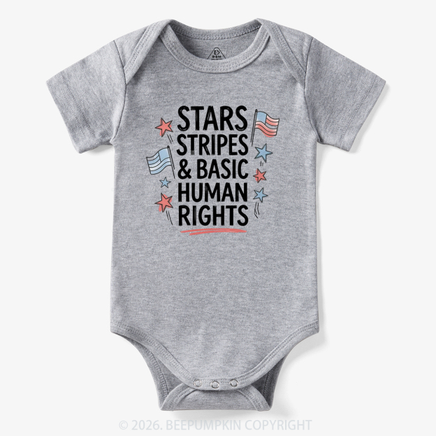Stars Stripes Patriotic 4th Of July Bodysuit