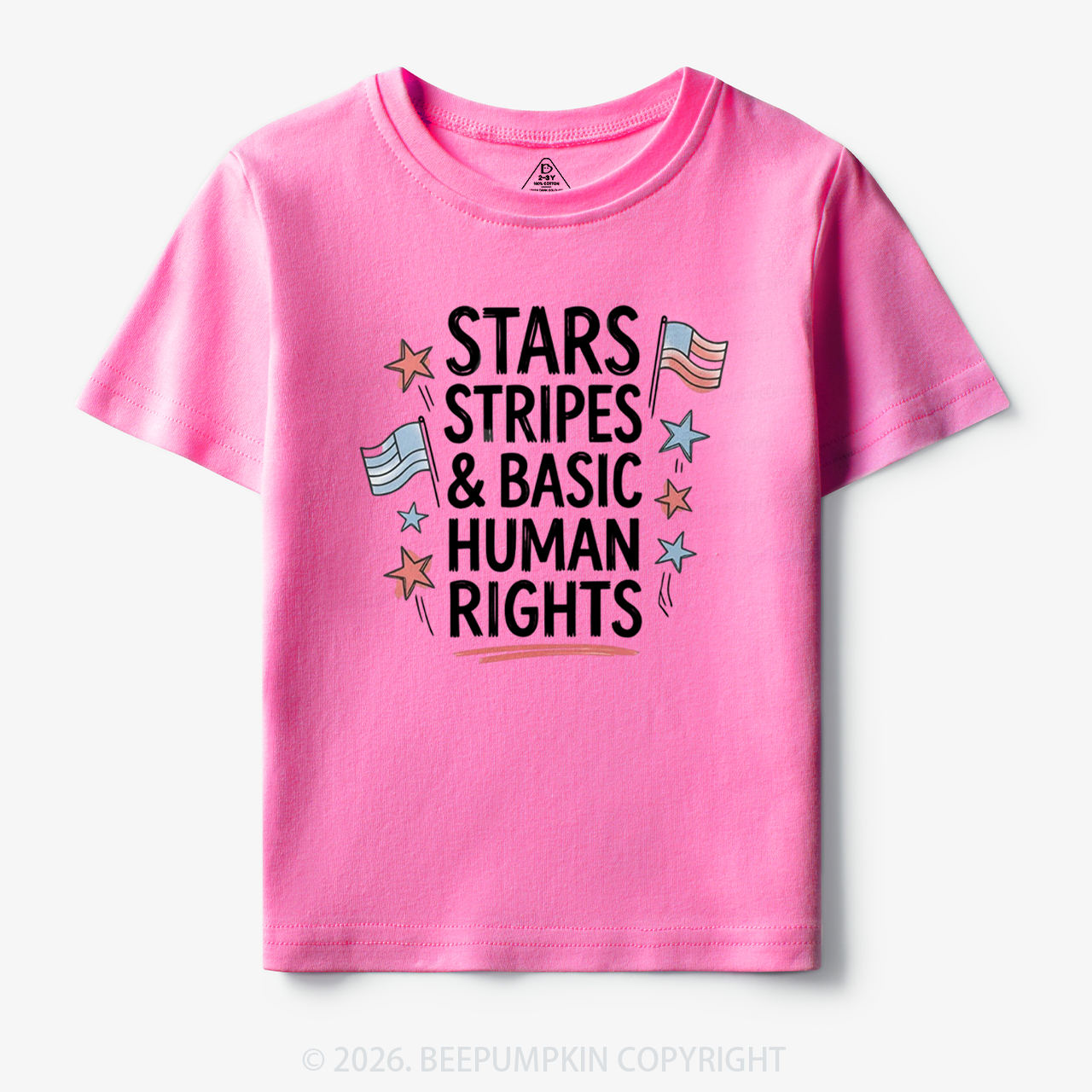 Stars Stripes Patriotic 4th Of July Toddler&Kid's Tees