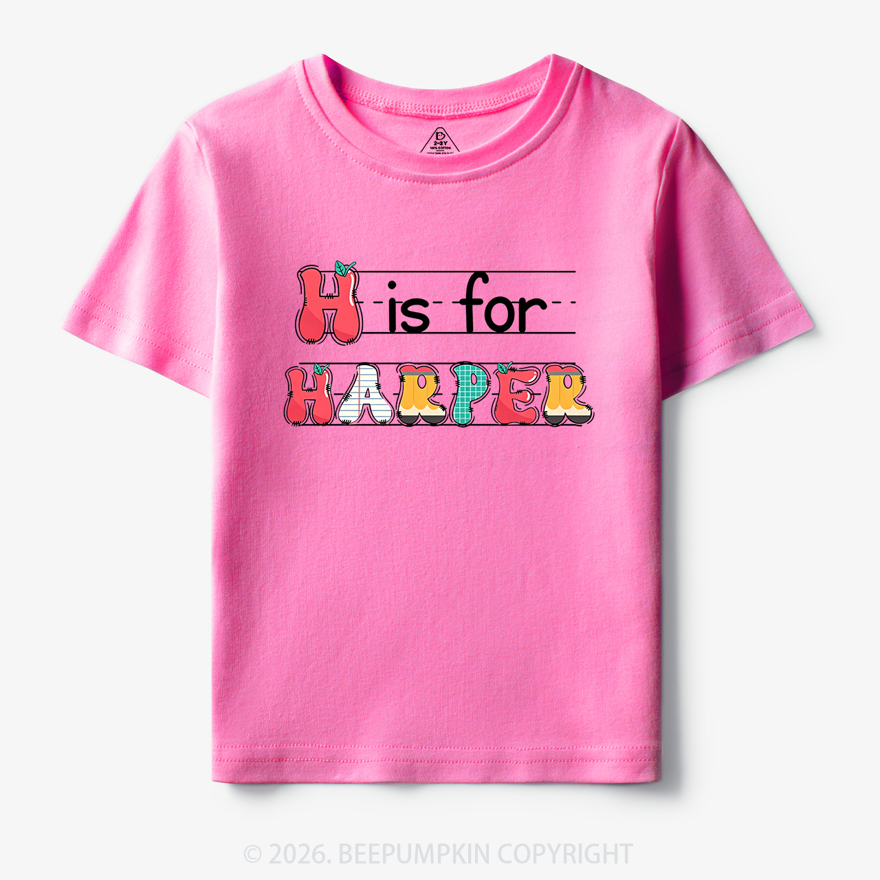Personalized Kids Name Back To School Toddler&Kids Tees