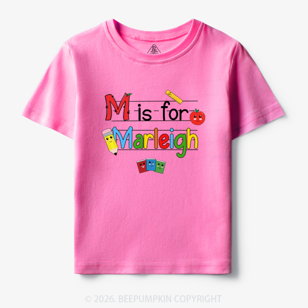 Personalized Kids Name Toddler&Kid's Tees Beepumpkin