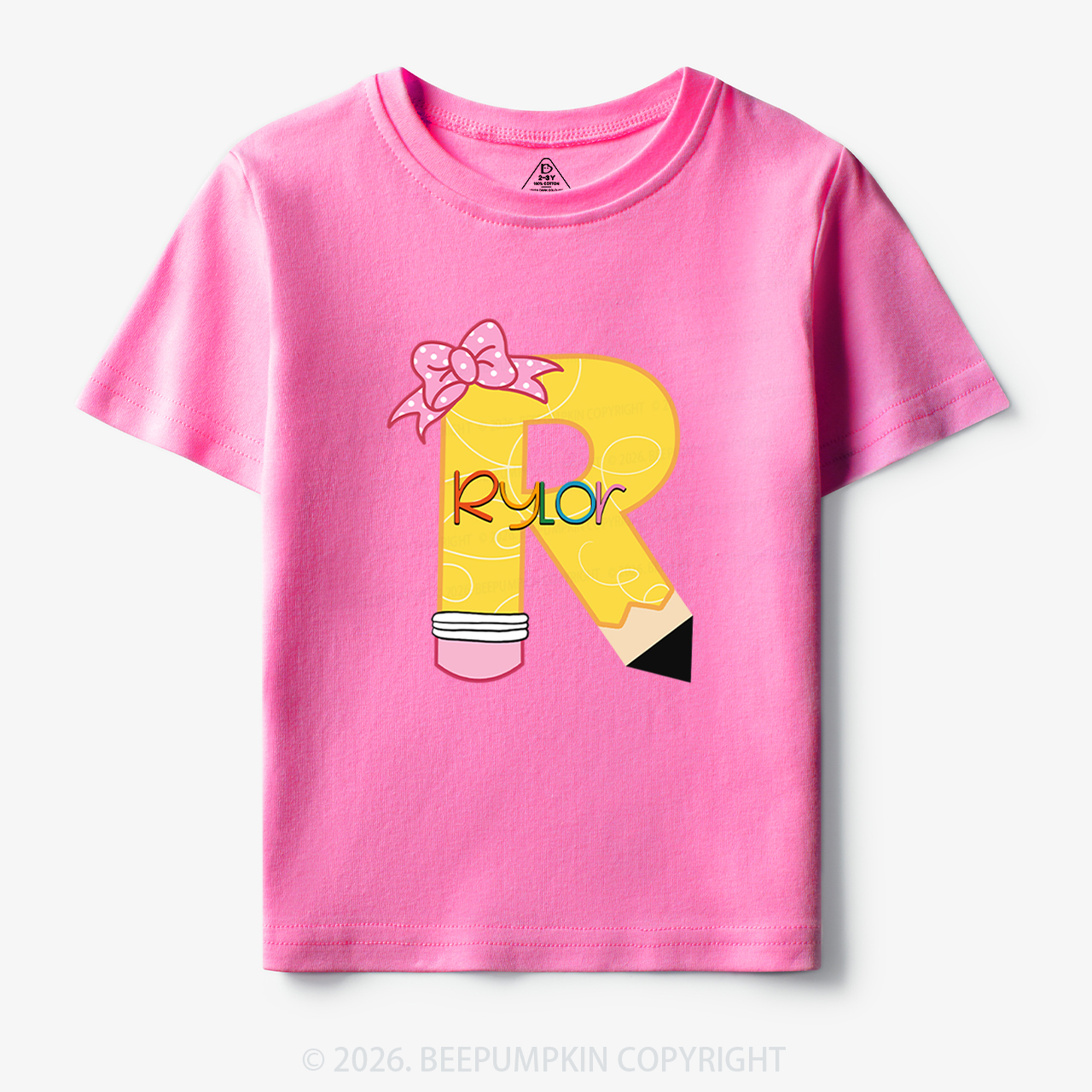 Personalized Pencil Back To School Shirt 