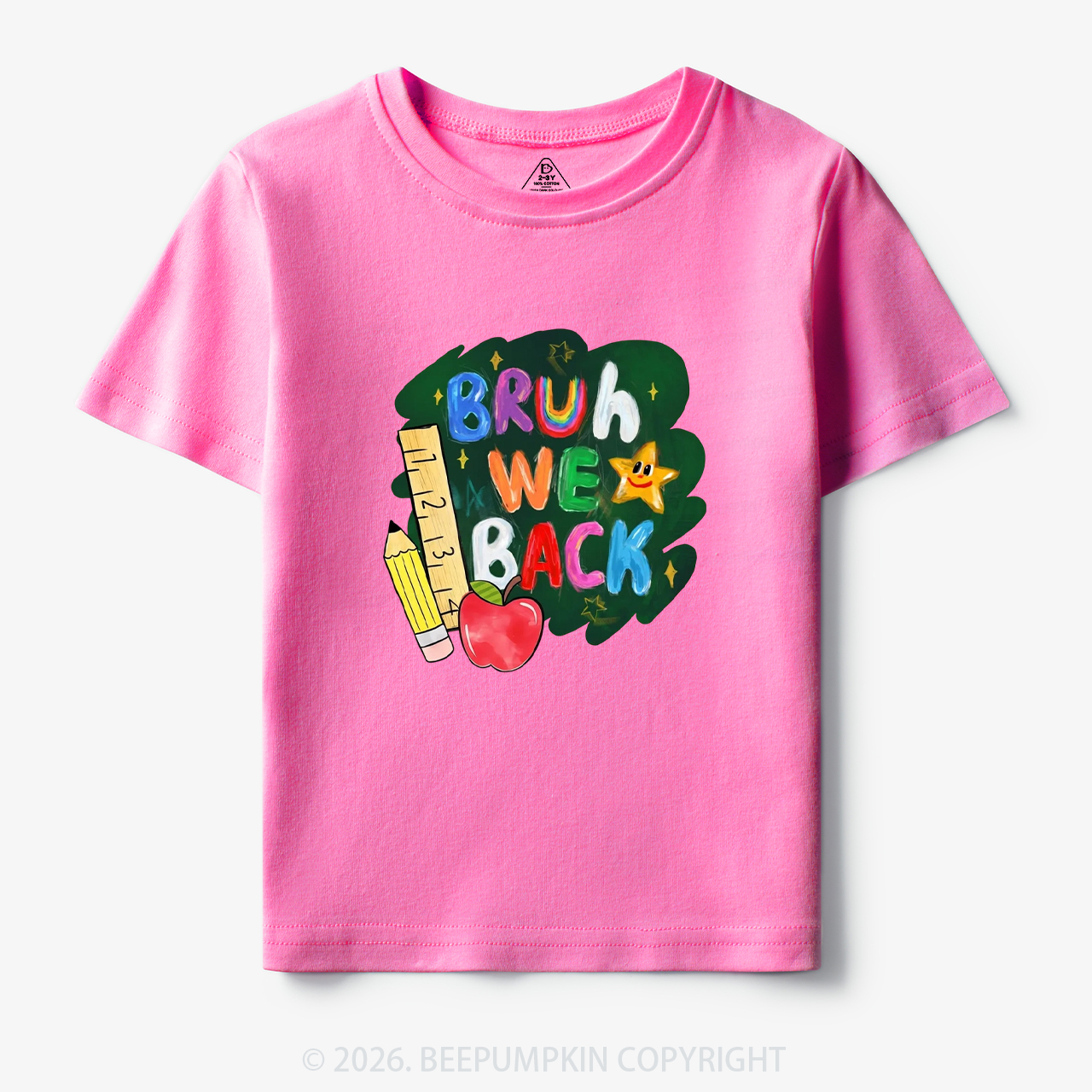Bruh We Back Funny Back to School Toddler&Kid's Tees