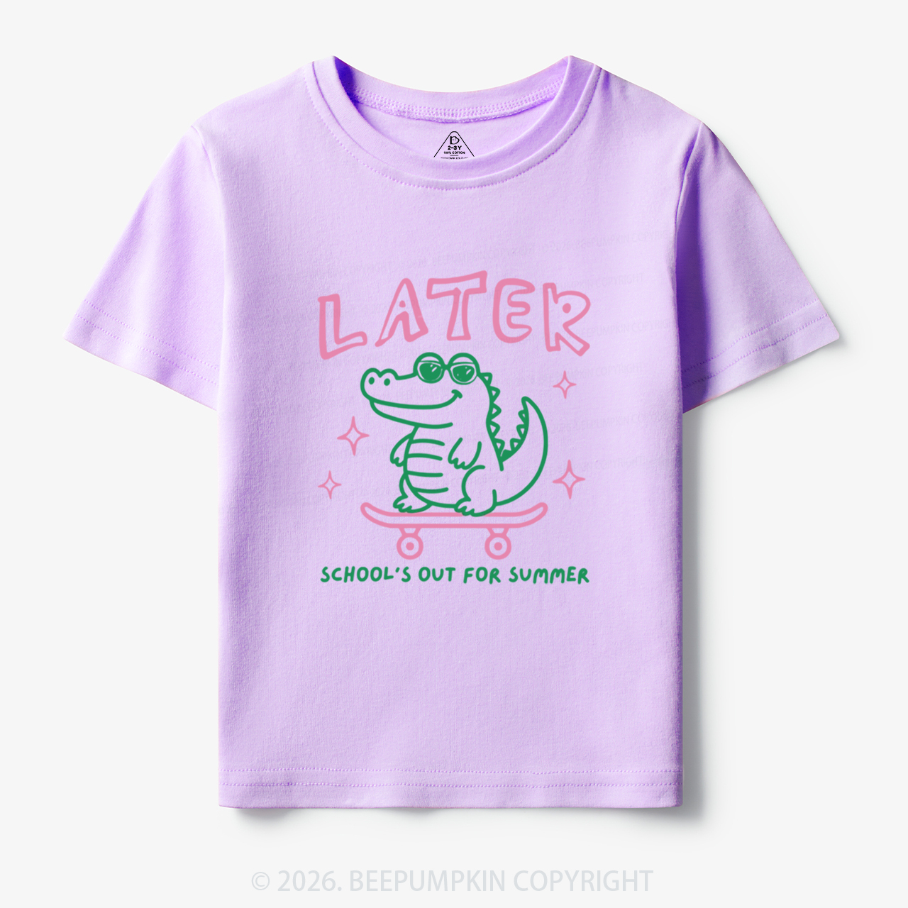 Later School's Out For Summer Alligator Toddler&Kid's Tees
