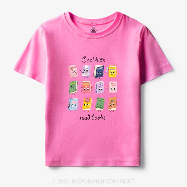 Cool Kids Read Books Back To School Toddler&Kid's Tees
