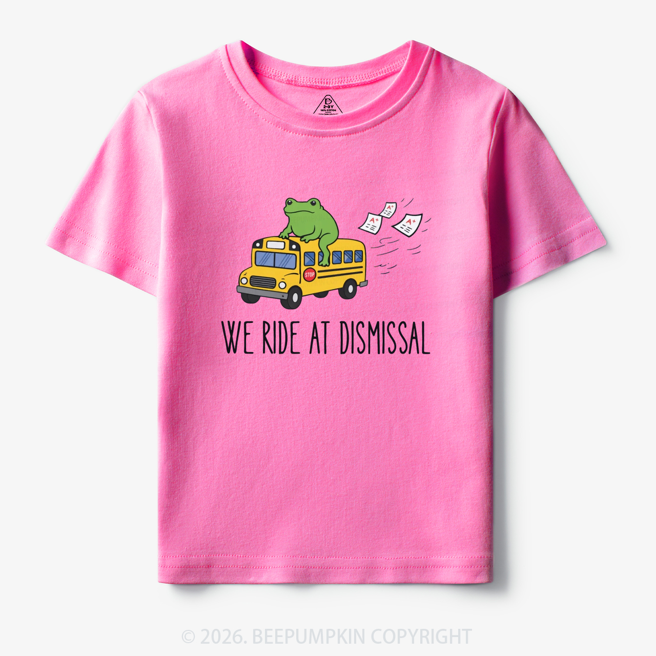 Funny Frog We Ride At Dismissal Toddler&Kid's Tees