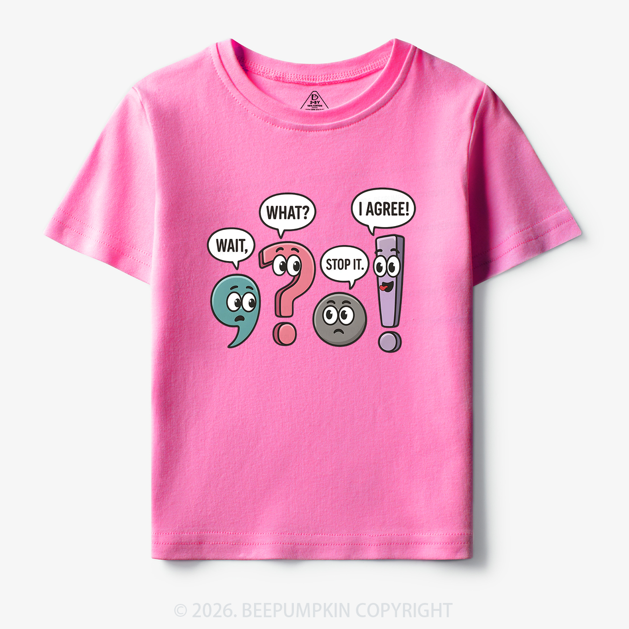 Funny Punctuation Back to School Toddler&Kid's Tees