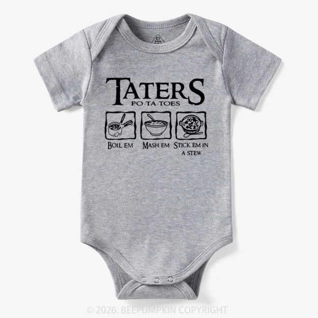 Taters Potatoes Funny Bodysuit