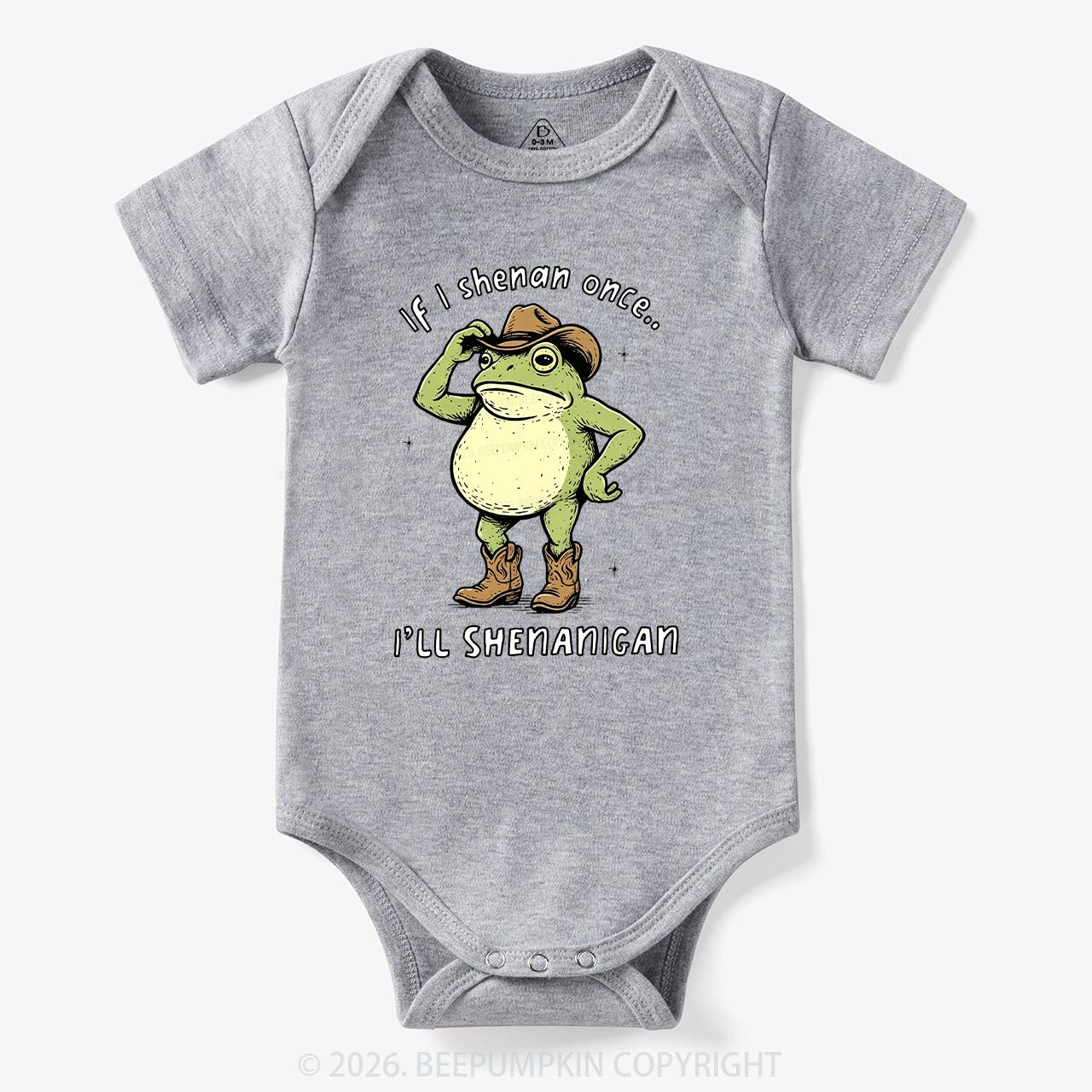 Funny Frog If I Shenan Once I'll Shenanigan Bodysuit