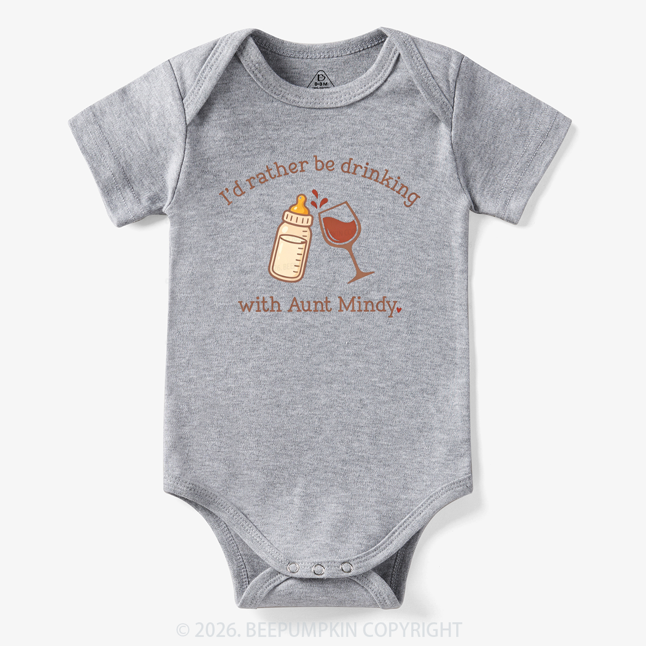 Personalized I'd Rather Be Drinking with Aunt Bodysuit