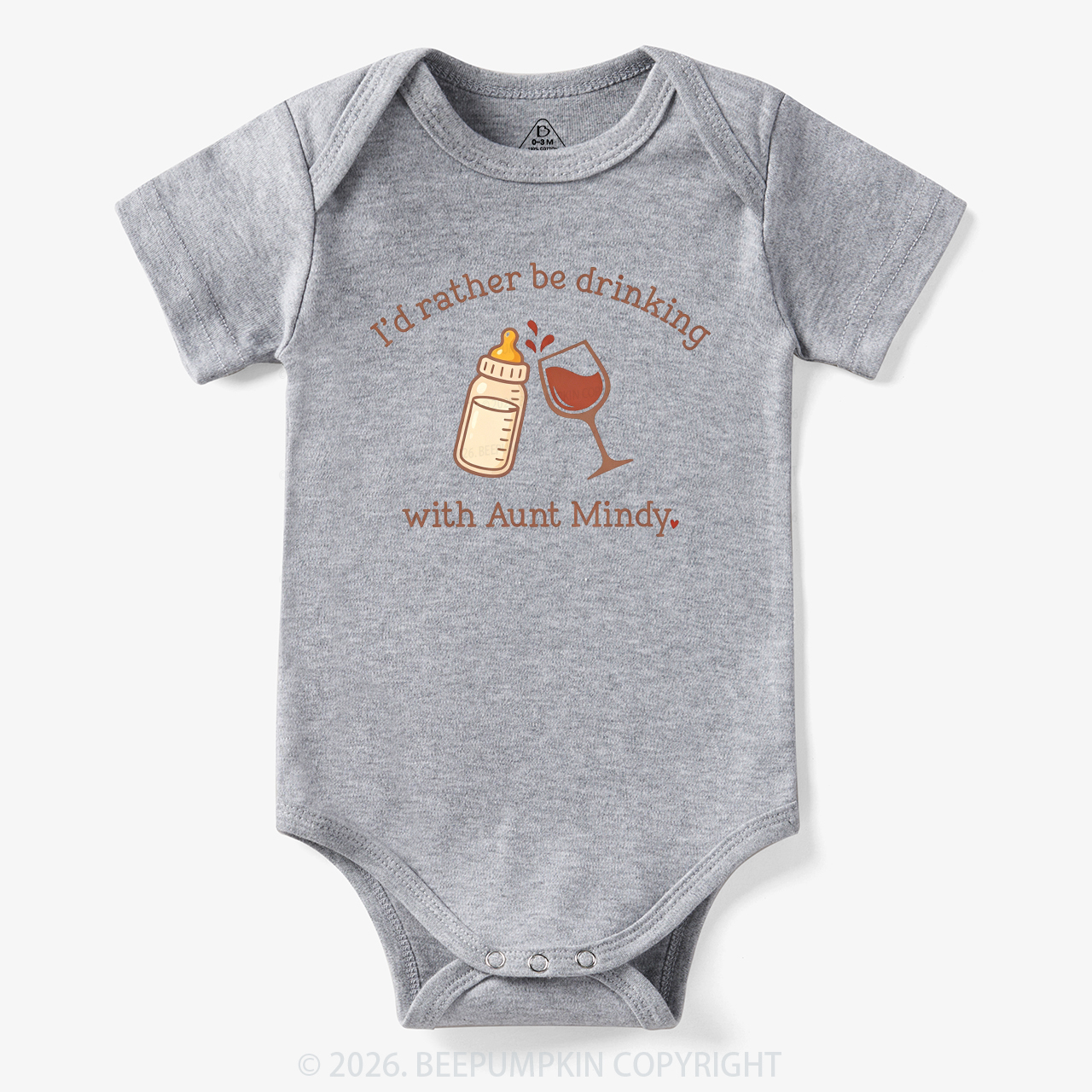 Personalized I'd Rather Be Drinking with Aunt Bodysuit