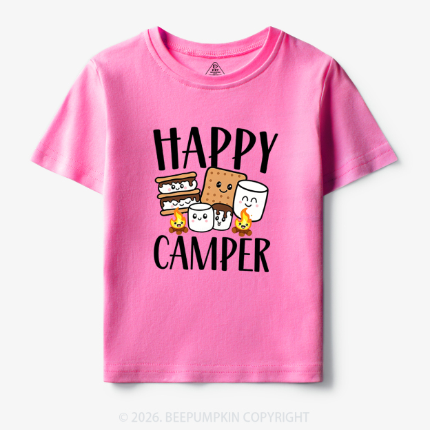 Happy Camper Cute Marshmallow Toddler&Kid's Tees