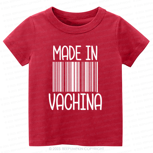 Funny Made In Vachina Kids Shirt