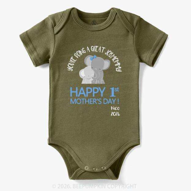 Happy 1st Mother's Day Bodysuit For Baby 