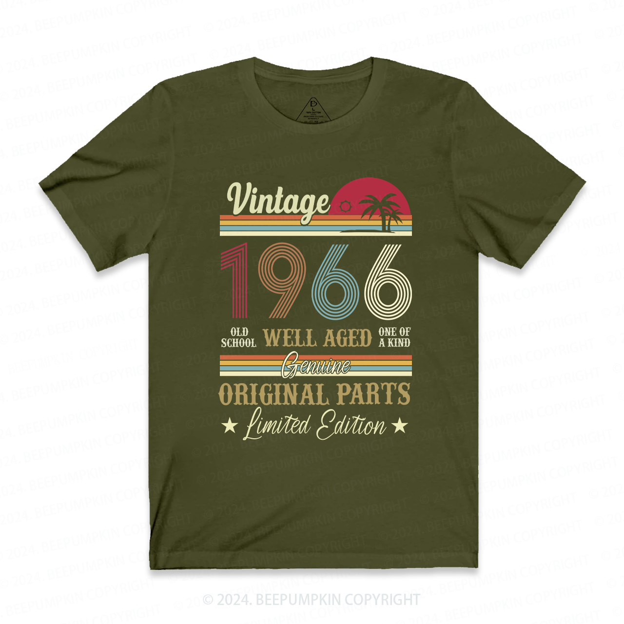 Well Aged Original Parts Grandpa Personalized Shirt