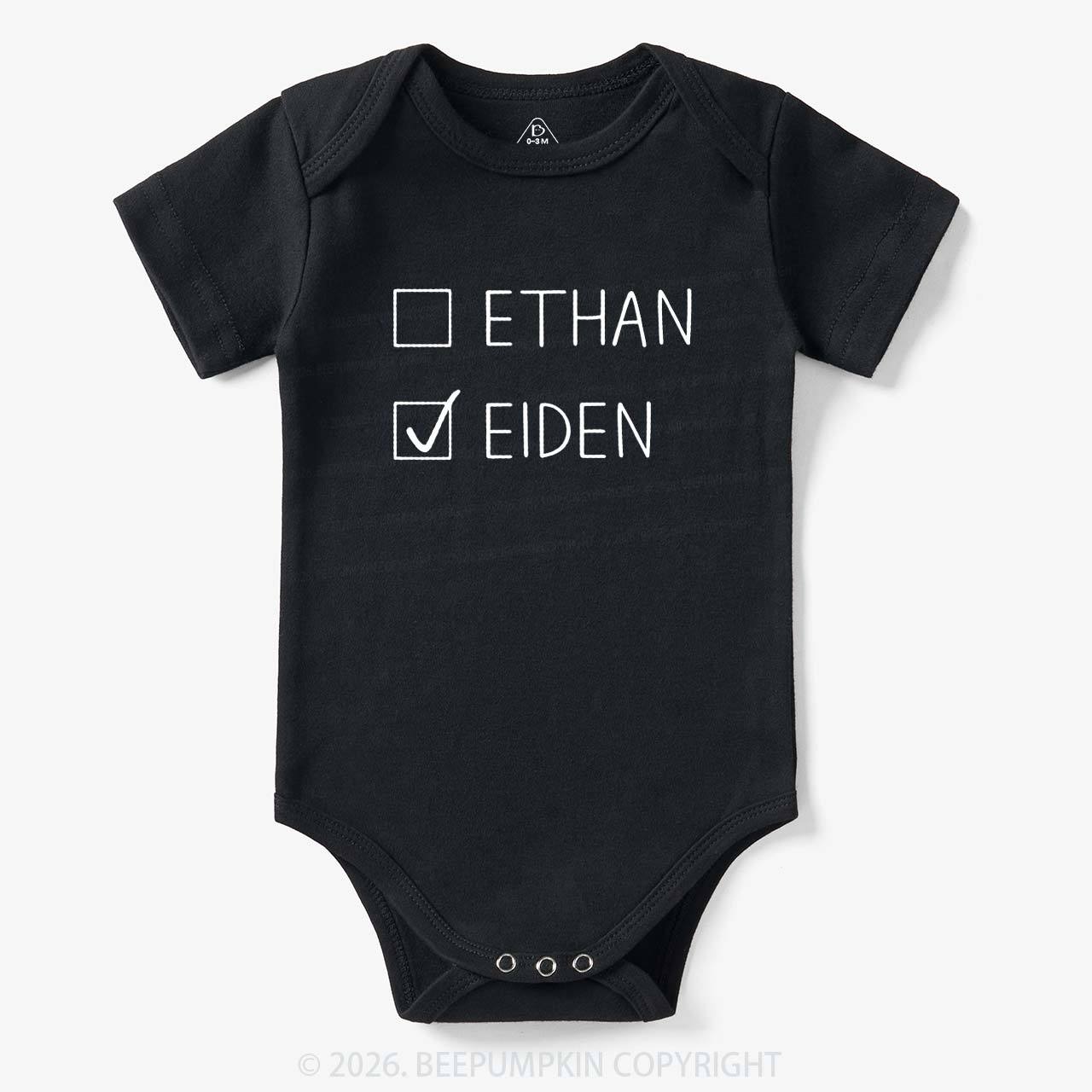 Personalized Twins Funny Bodysuit