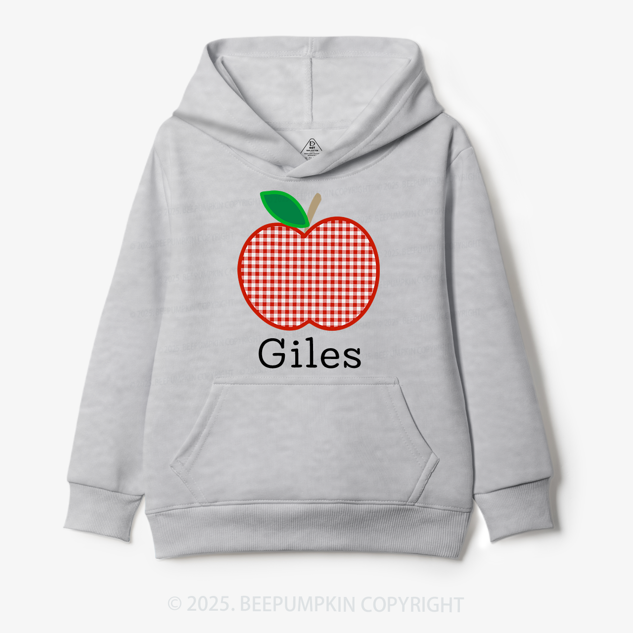 Personalized Red Apple Kid's Hoodies Beepumpkin