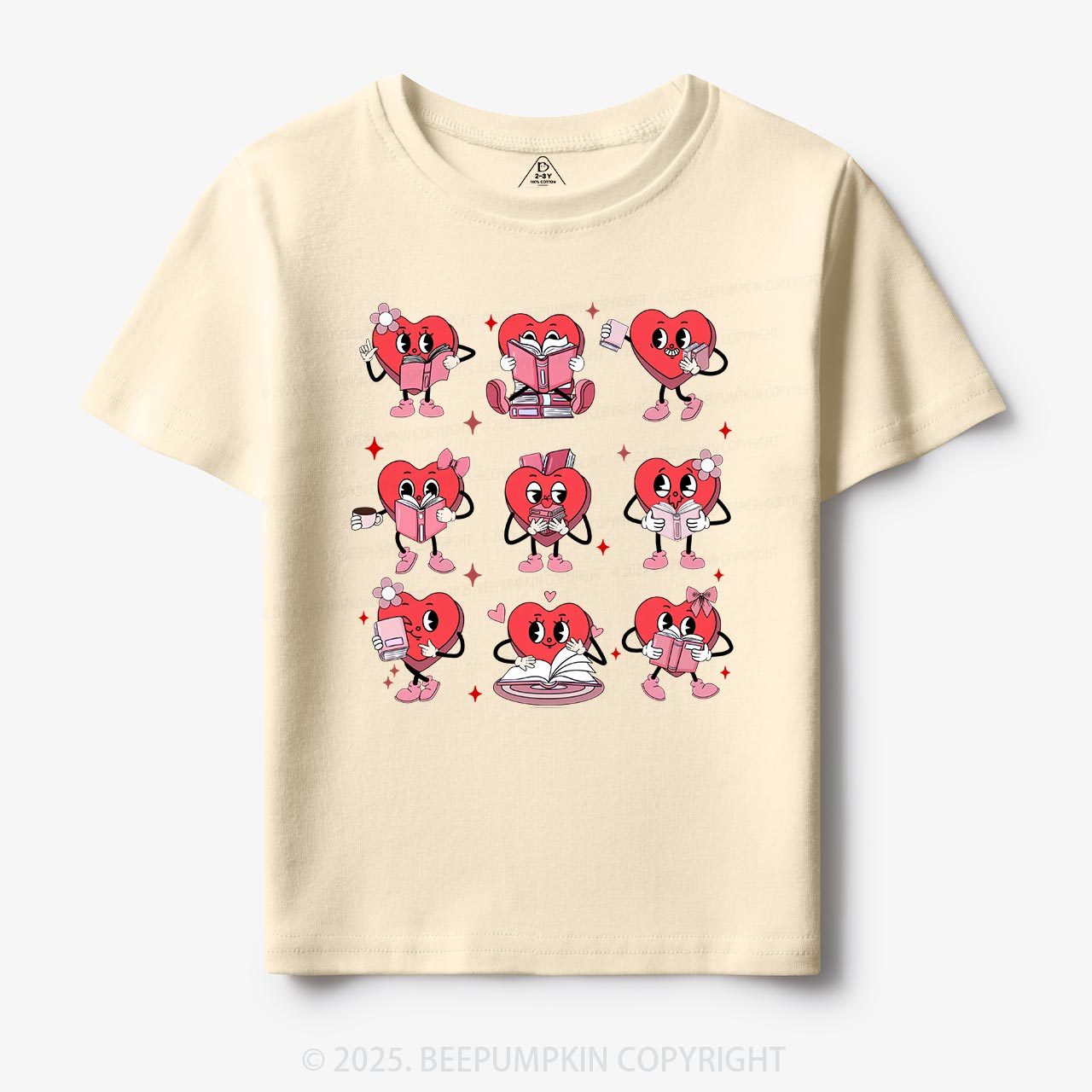 Book Lovers Valentine’s Day Toddler&Kid's Tees Beepumpkin