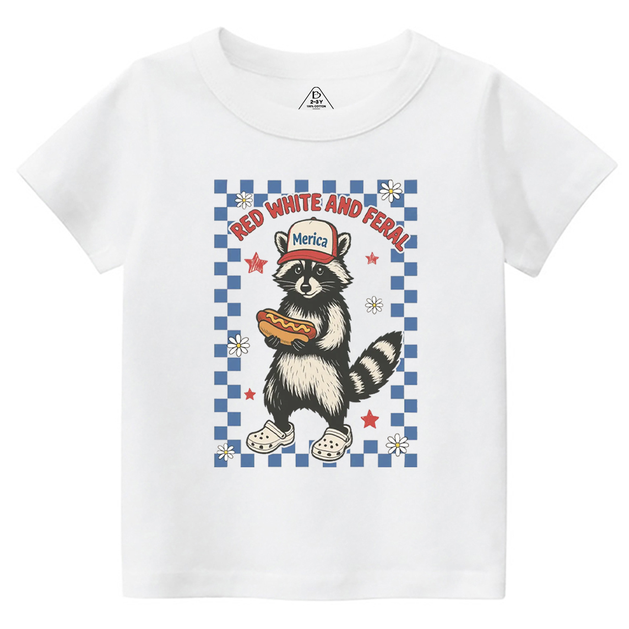 Red White And Feral Fourth Of July Toddler&Kid's Tees Beepumpkin 