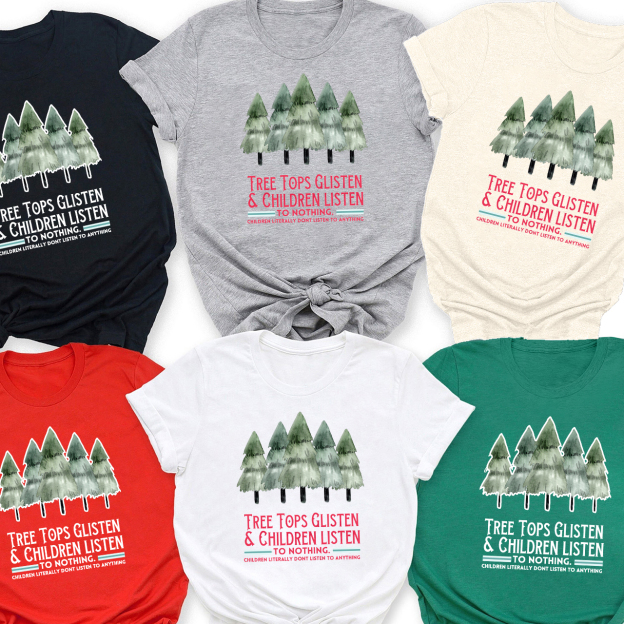 Three Tops Glisten Christmas Family Matching Shirt