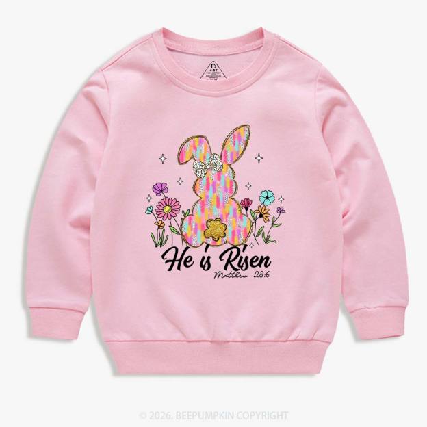 Risen In Bloom Faith & Flowers Kid's Sweatshirt
